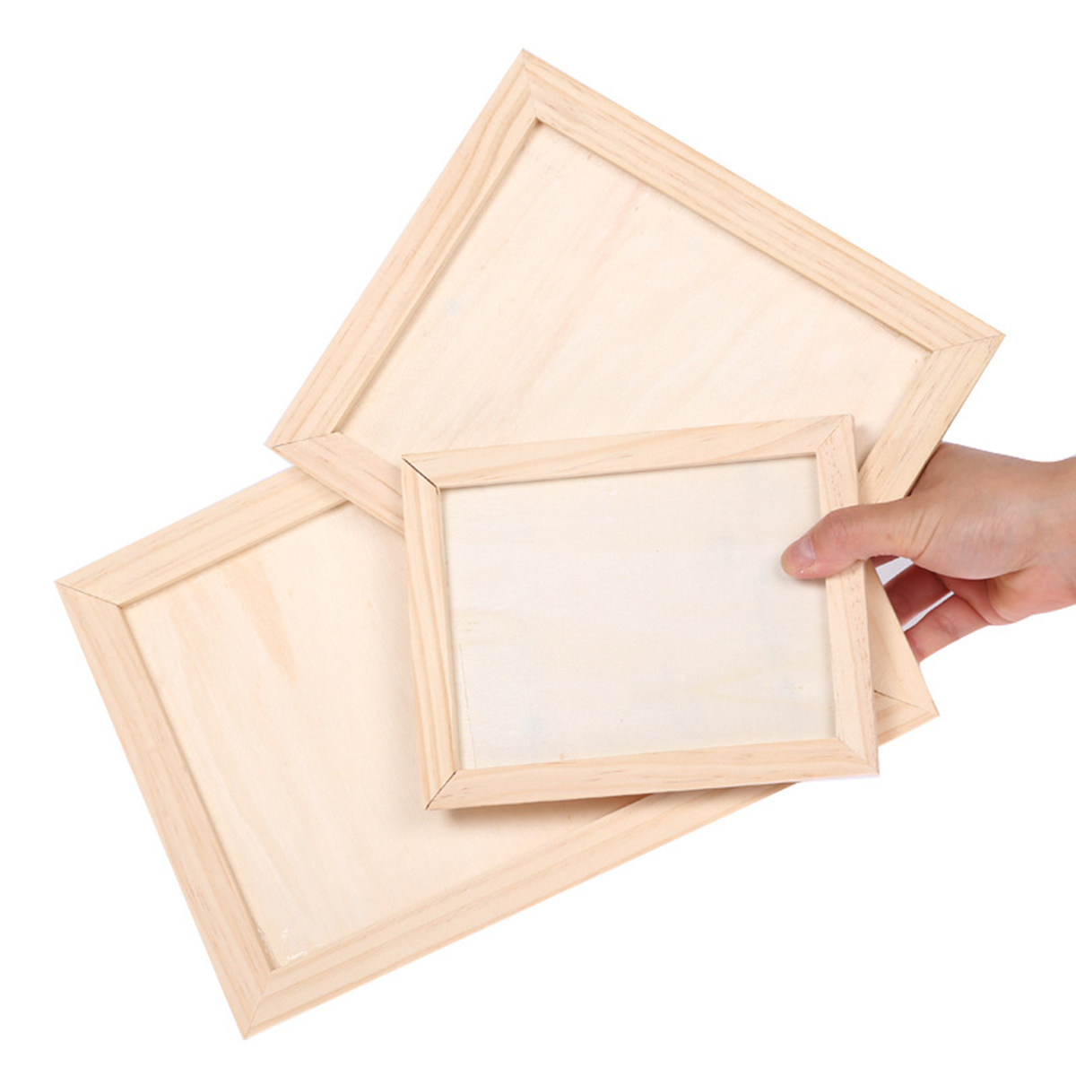 2Pcs Blank Wooden Painting Fra - Craft Art Set 评论和价格