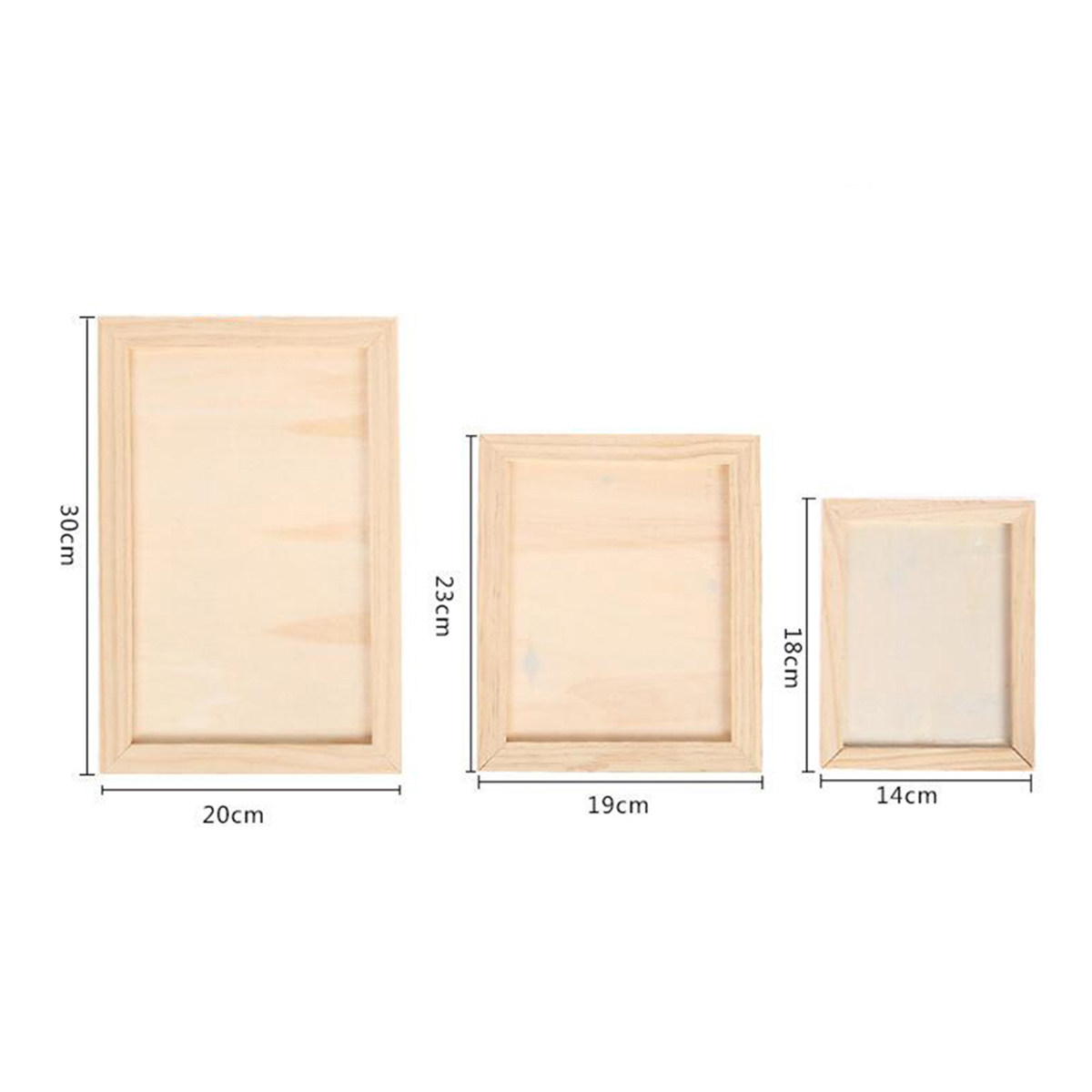 2Pcs Blank Wooden Painting Fra - Craft Art Set 评论和价格