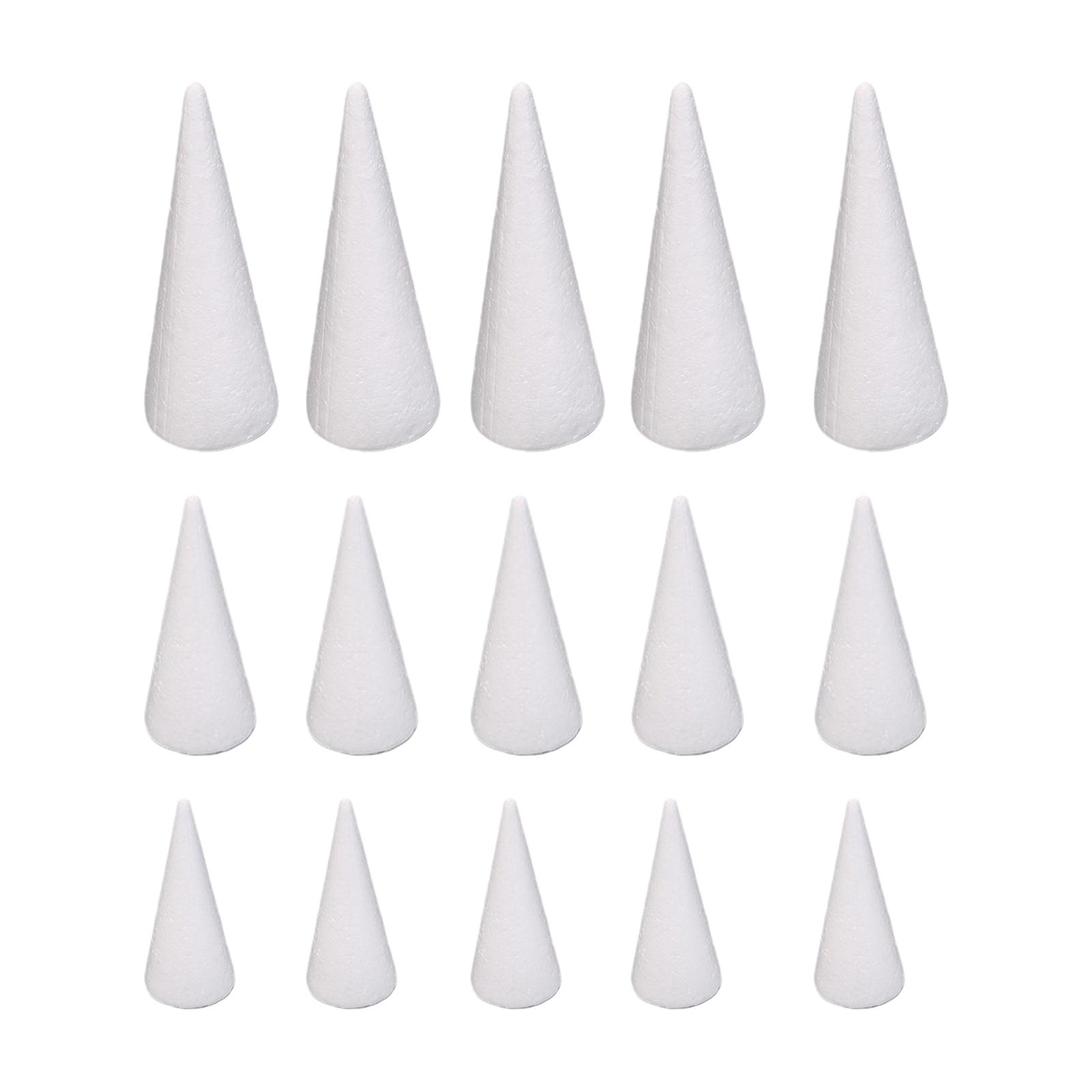 15Pcs Craft Foam Cones White P - Art Craft Activities 评论和价格