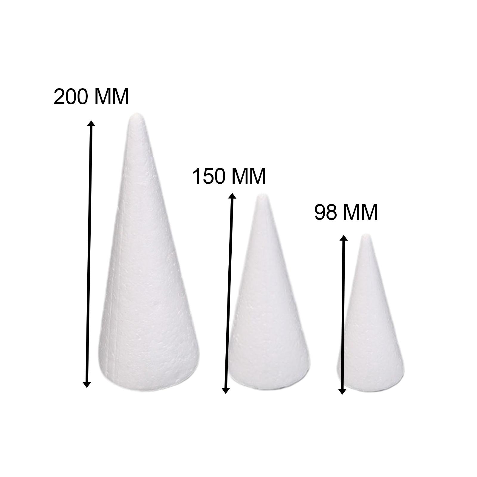 15Pcs Craft Foam Cones White P - Art Craft Activities 评论和价格