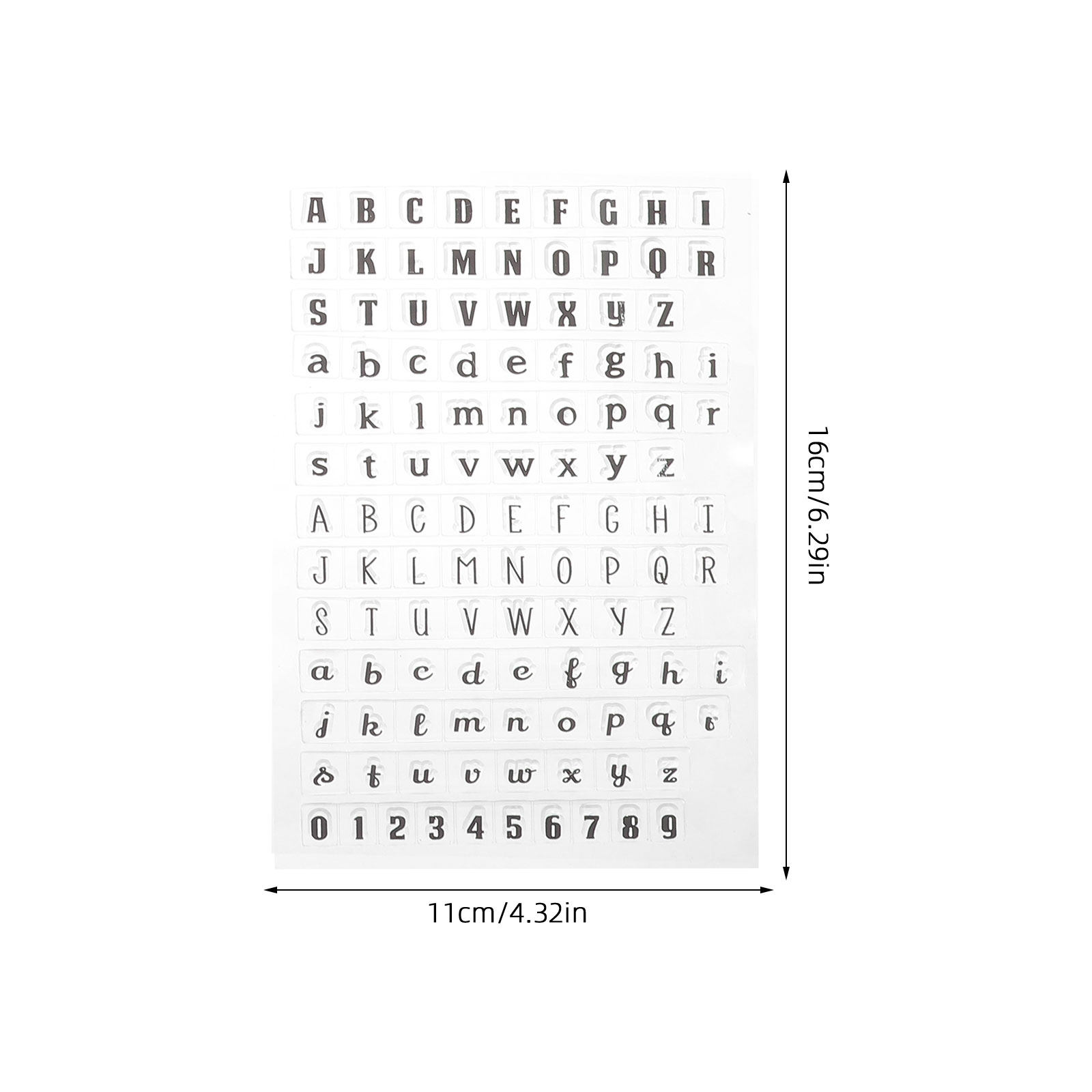 4Pcs Transparent Silicone Craf - Letter S Art Craft 评论和价格