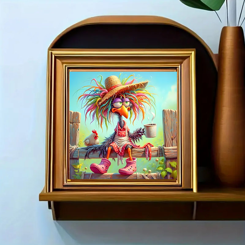 Funny Chicken Pattern Diamond  - Art Craft Kits For Adults 评论和价格