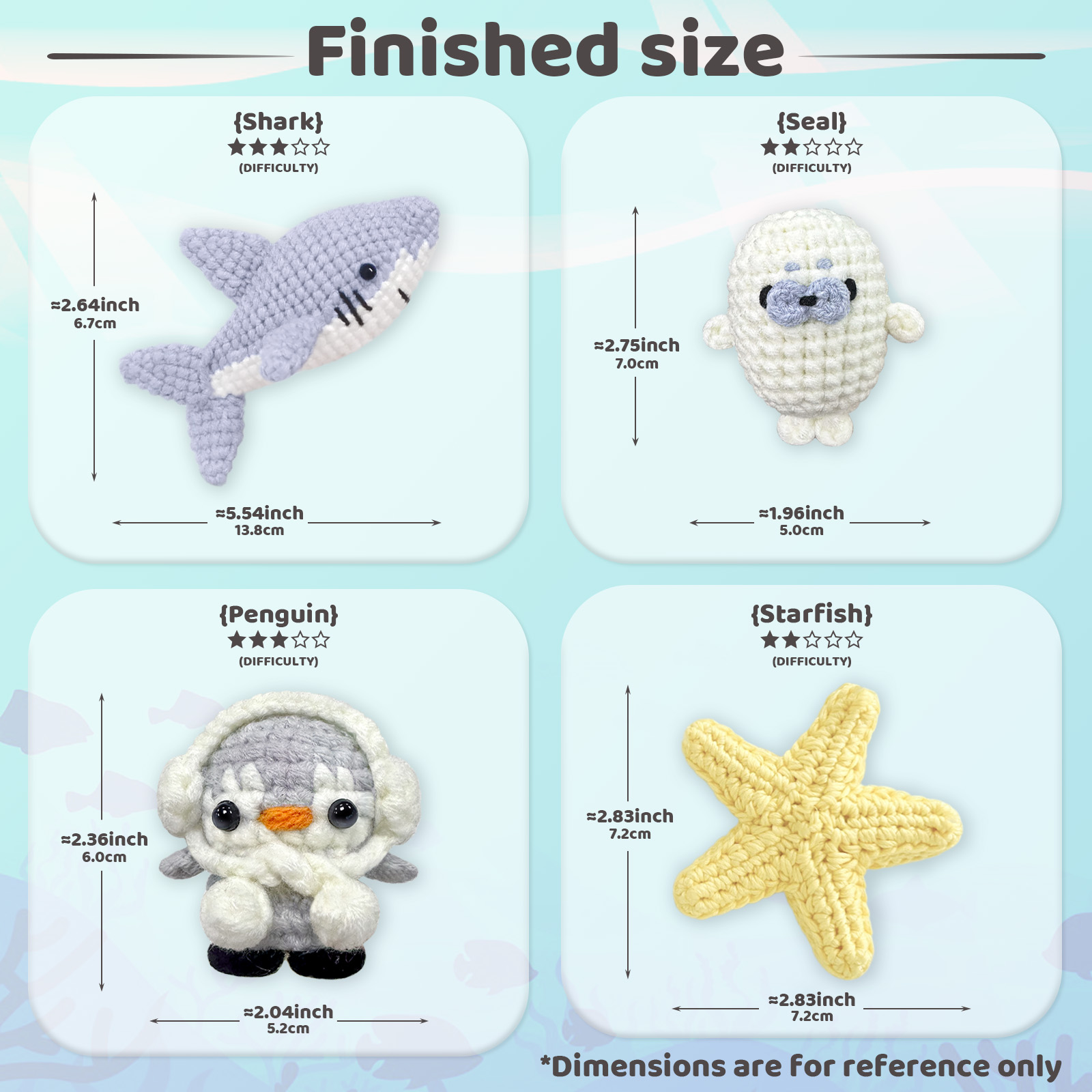 YAMAXIN 4PCS DIY Crochet Kit f - Art Craft Easy 评论和价格