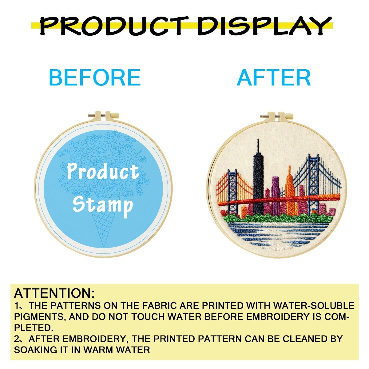 New York skyline 1PCS Diy Embr - Art And Craft New York 评论和价格