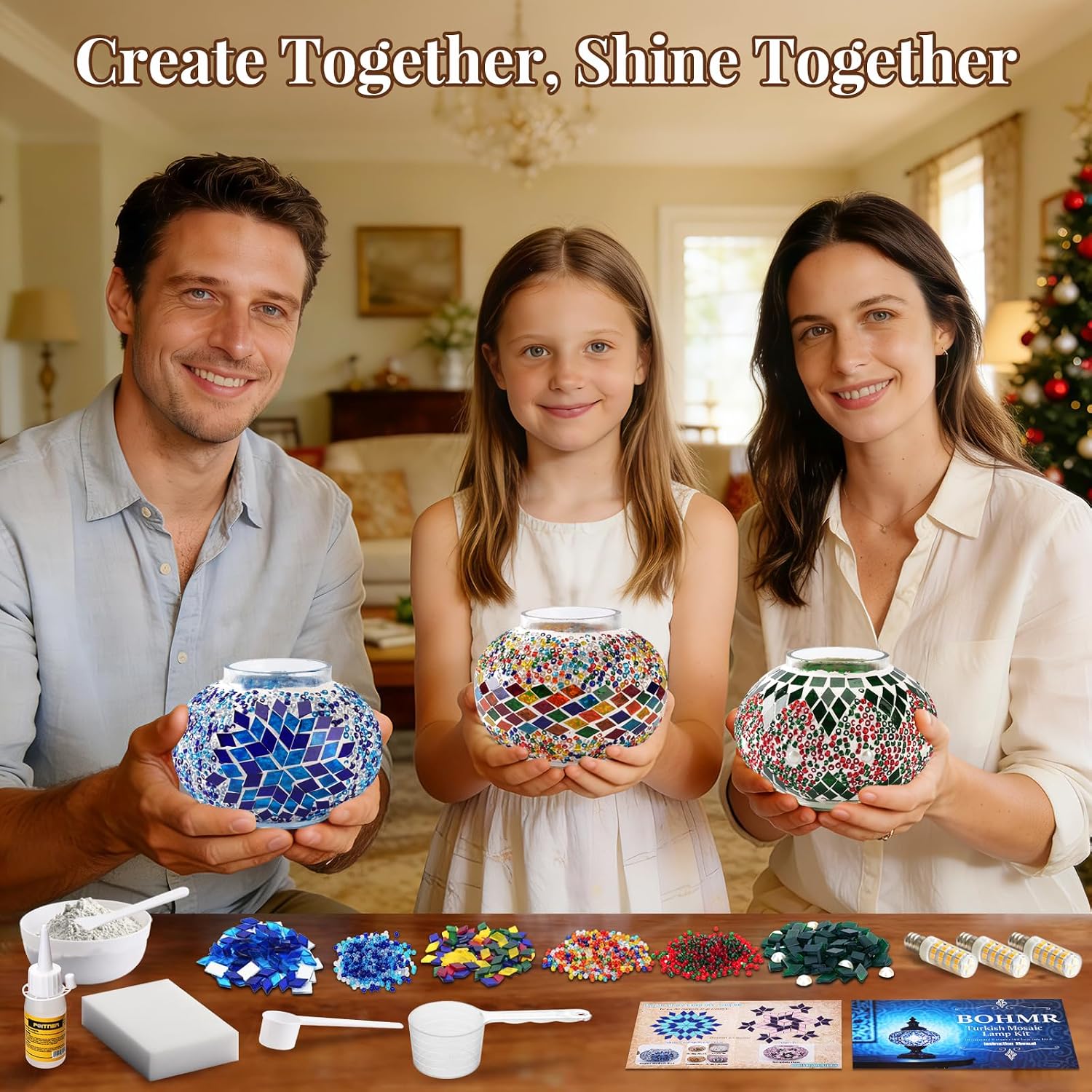 DIY 3 Globe Turkish Mosaic Lam - Art Craft Easy 评论和价格