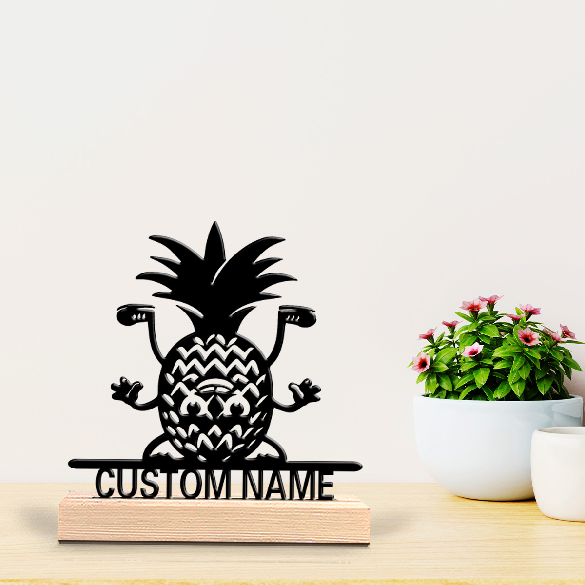 1pc Fashion Pineapple Custom N - Art Craft Names 评论和价格