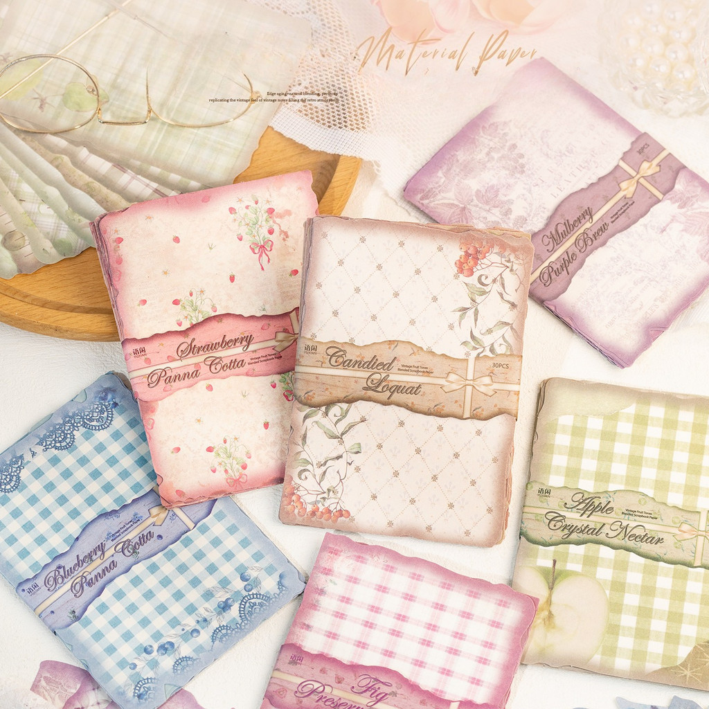 30sheets Vintage Scrapbook Pap - Art Craft Journal 评论和价格