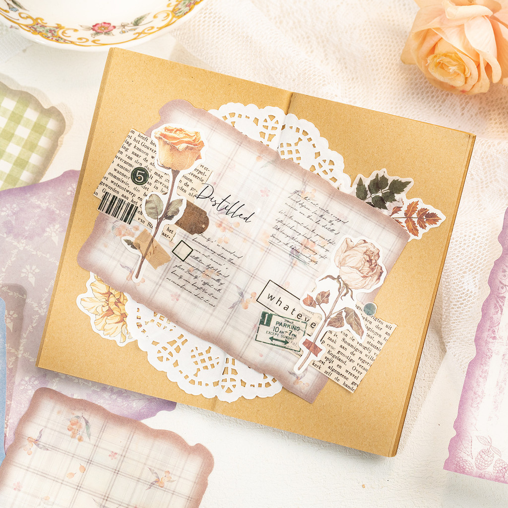 30sheets Vintage Scrapbook Pap - Art Craft Journal 评论和价格