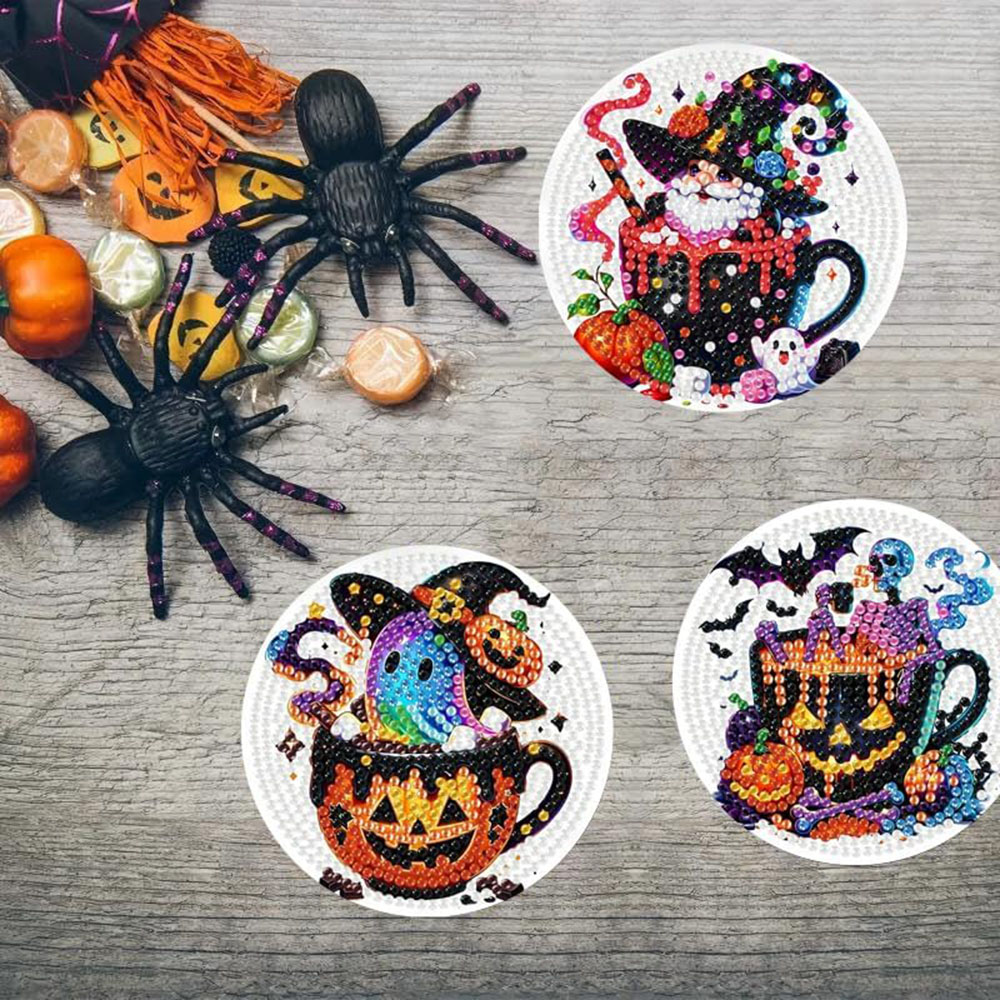 8PCS 5D Halloween Gnome Diamon - Craft Art Set 评论和价格