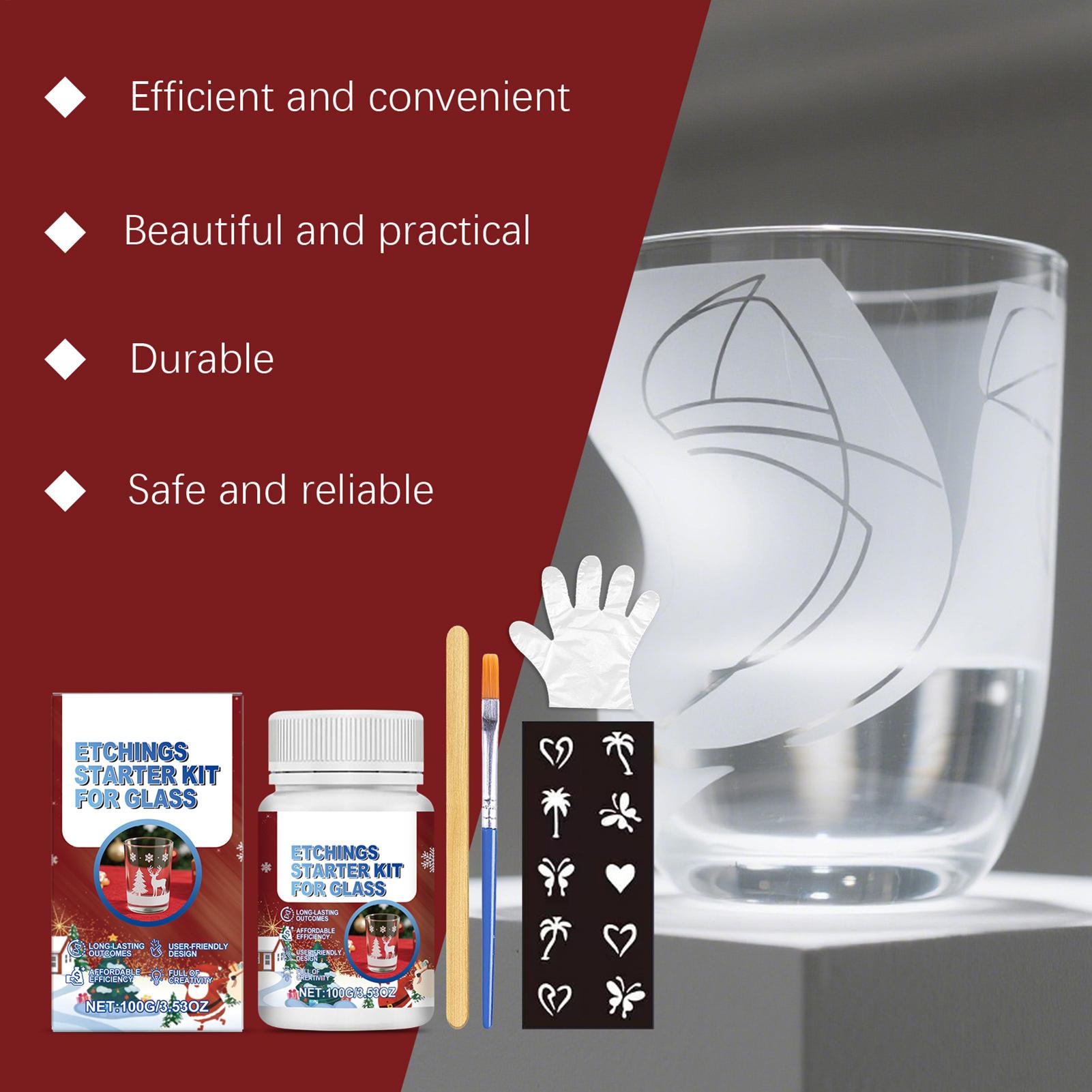 Glass Etching Kit Glass Etch S - Art Craft Cup 评论和价格