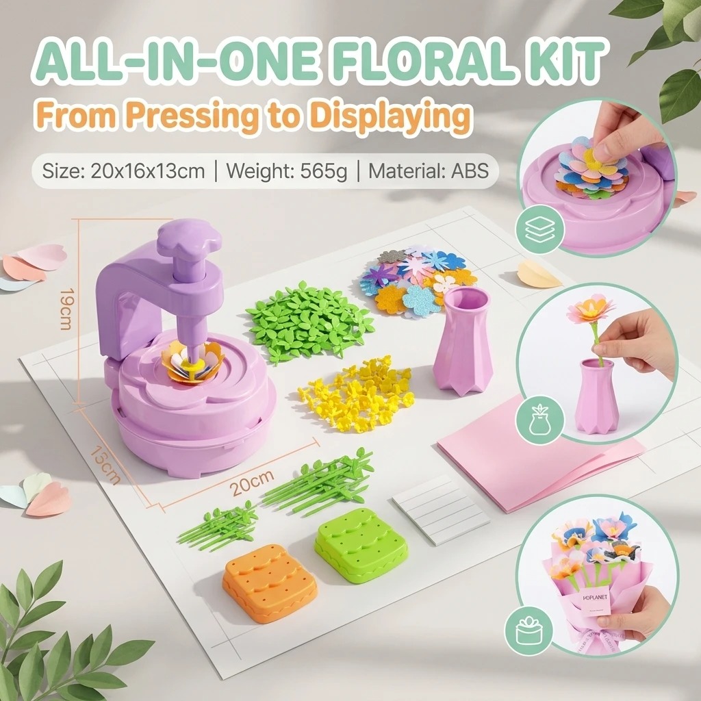 New Flower Press Craft Toy – C - Art Craft Girl 评论和价格