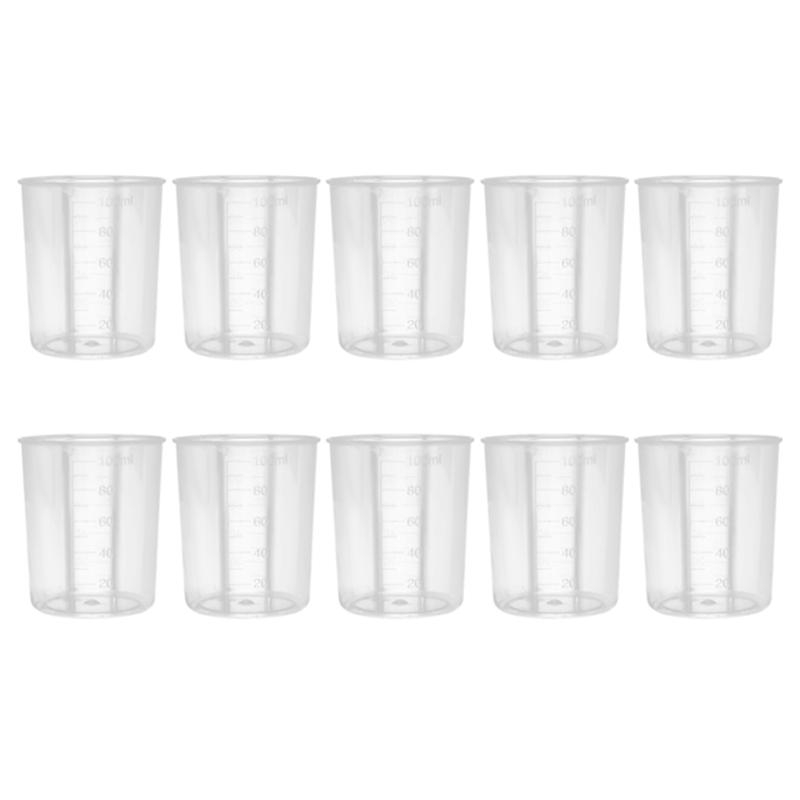 10Kit Clear Graduated Plastic  - Art Craft Cup 评论和价格