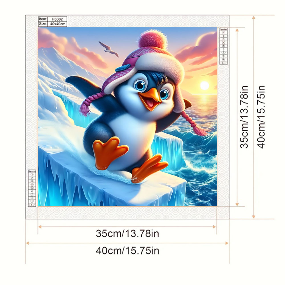 Skiing Penguin Pattern Diamond - Art Craft Kits For Adults 评论和价格