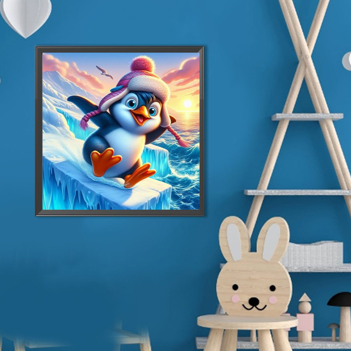 Skiing Penguin Pattern Diamond - Art Craft Kits For Adults 评论和价格