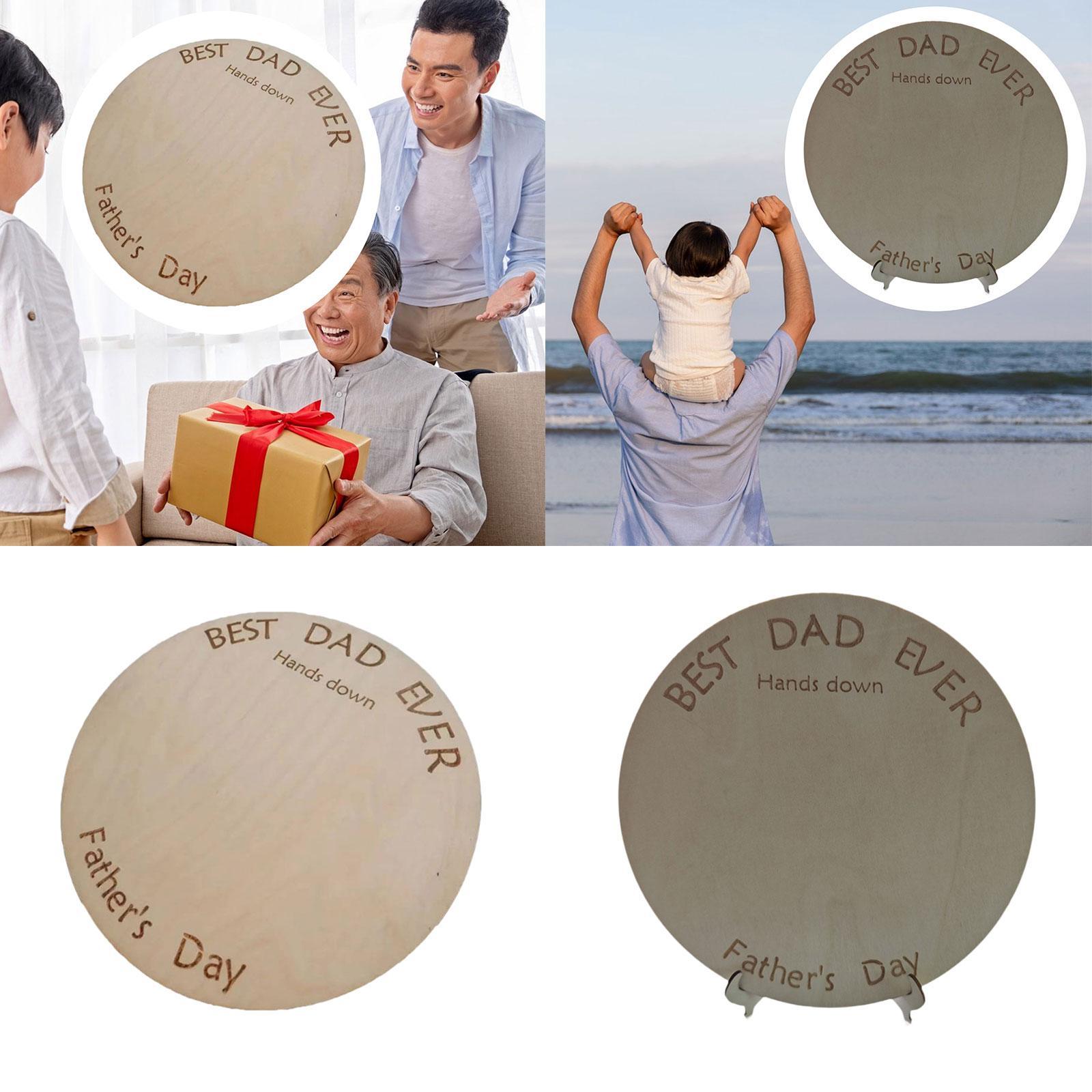 DIY Handprint Wood Sign Orname - Art And Craft For Father'S Day 评论和价格