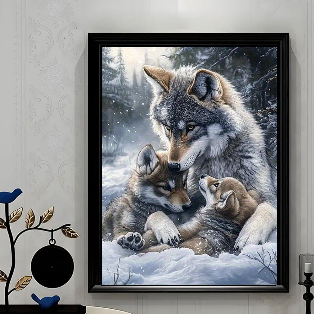 Wolf Family Diamond Painting S - Art Craft Kits For Adults 评论和价格