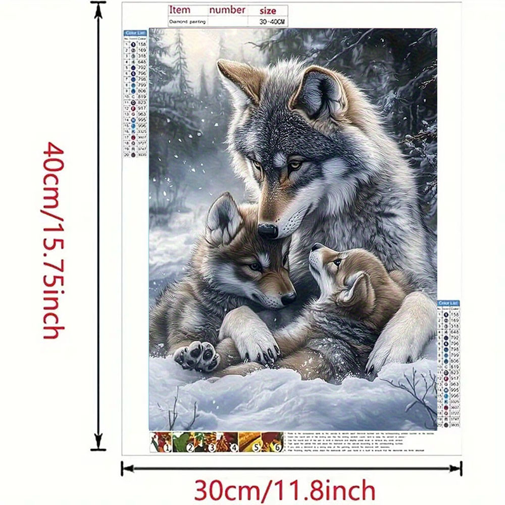Wolf Family Diamond Painting S - Art Craft Kits For Adults 评论和价格