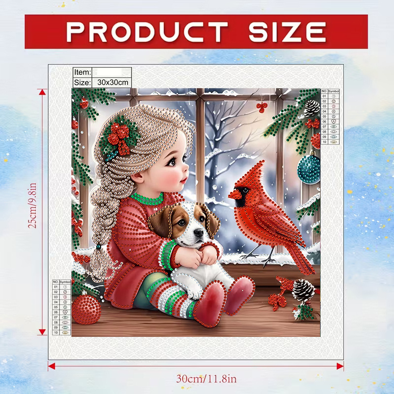 Winter Girl and Dog Diamond Pa - Art Craft Girl 评论和价格