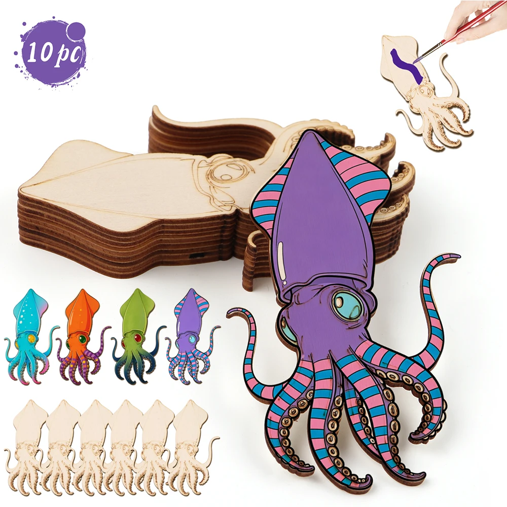 10pcs/set Unfinished Wood Craf - Craft Art Set 评论和价格