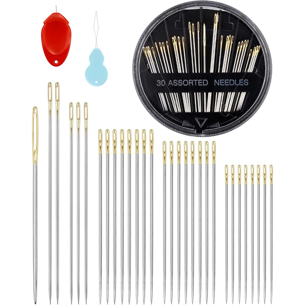 30-Count Steel Hand Sewing Nee - Craft Art Set 评论和价格