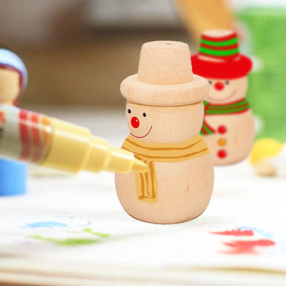 20pcs Diy Painting Wooden Orna - Art And Craft Xmas Tree 评论和价格