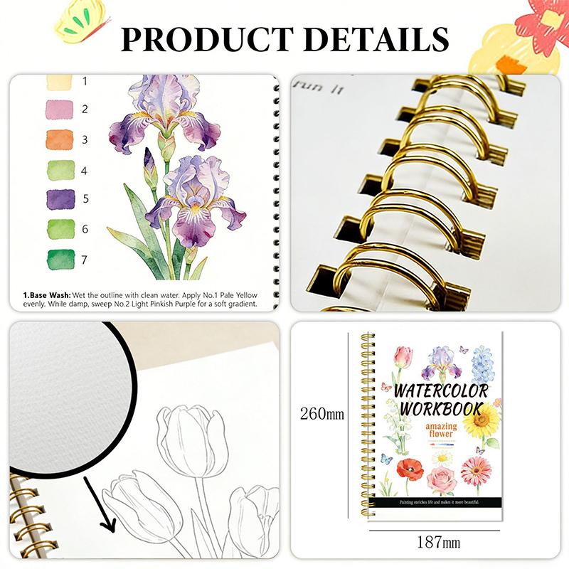Hot Sale Spiral Bound Watercol - Art Craft Items 评论和价格
