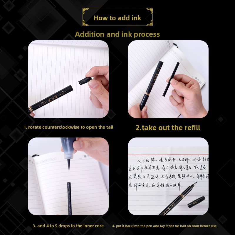 4PCS/SET Calligraphy Art Marke - Craft Art Set 评论和价格