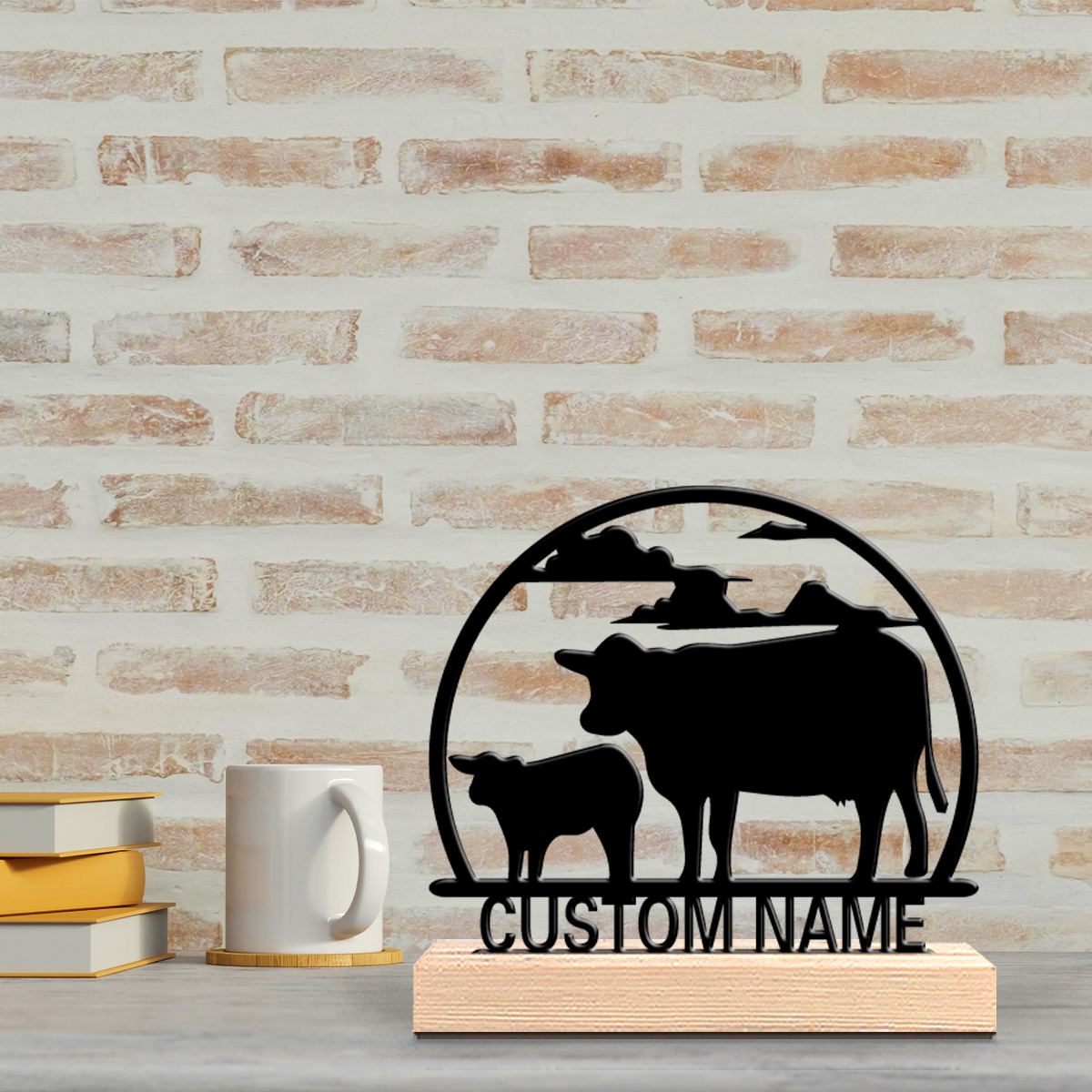 1pc Fashion Cow Customizable N - Art Craft Names 评论和价格