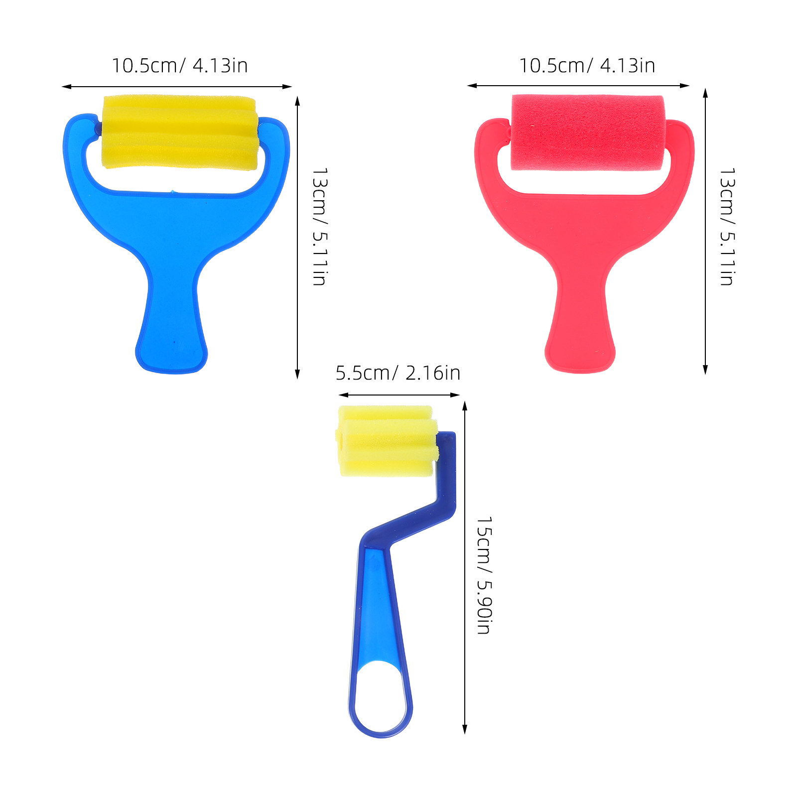 12Pcs Sponge Stamp Roller Brus - Art Craft Easy 评论和价格
