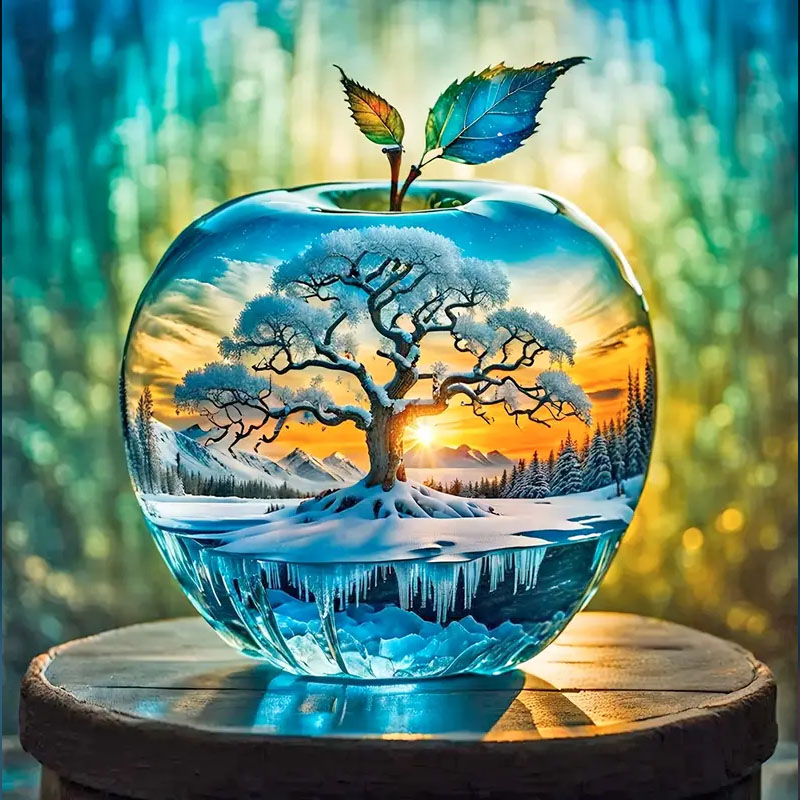 Apple Pattern Diamond Painting - Art Craft Kits For Adults 评论和价格
