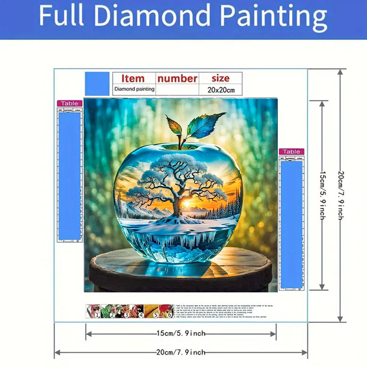Apple Pattern Diamond Painting - Art Craft Kits For Adults 评论和价格