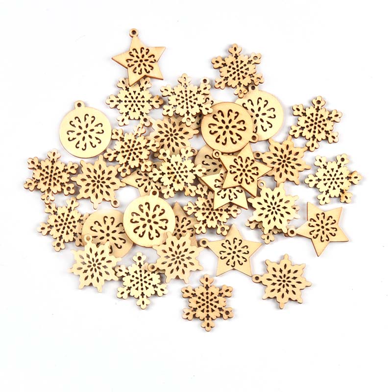25pcs 34mm Mixed Snowflake/Sta - Art And Craft Xmas Tree 评论和价格