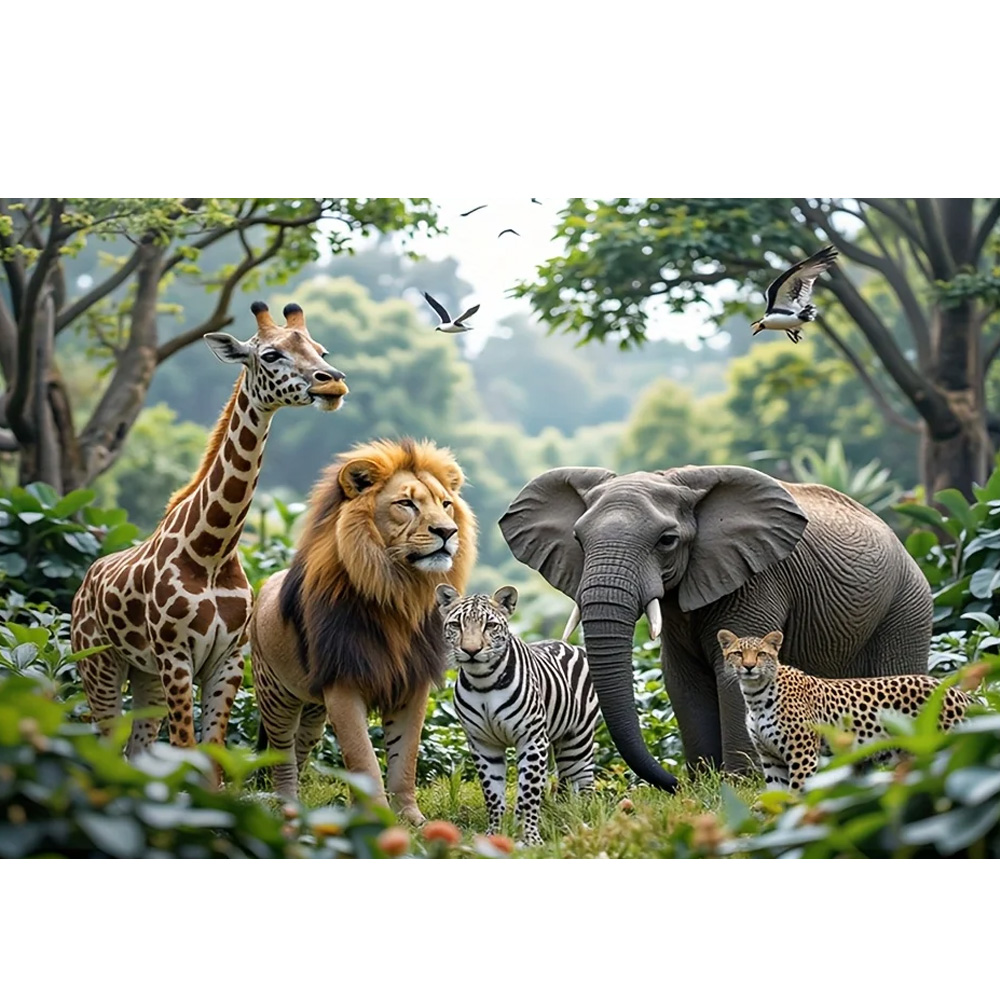 Jungle Wildlife Animals Advent - Art And Craft Jungle 评论和价格