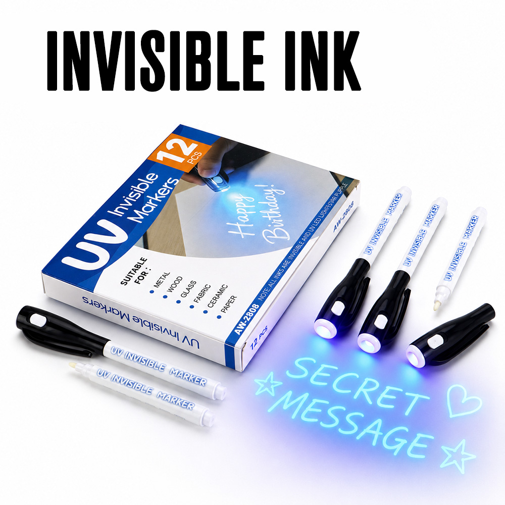 12Pcs UV Light Invisible Marke - Light Art And Craft 评论和价格
