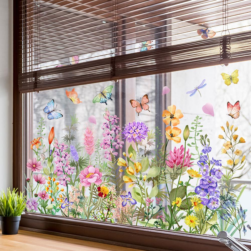Double Sided Colorful Flowers  - Art Craft Butterfly 评论和价格