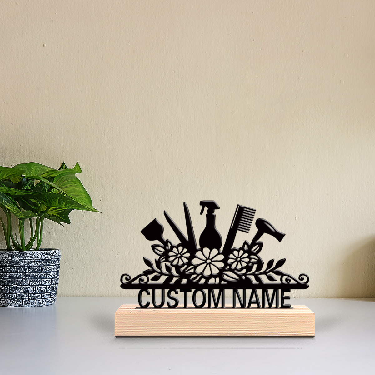 1pc salon haircut Customized N - Art Craft Names 评论和价格