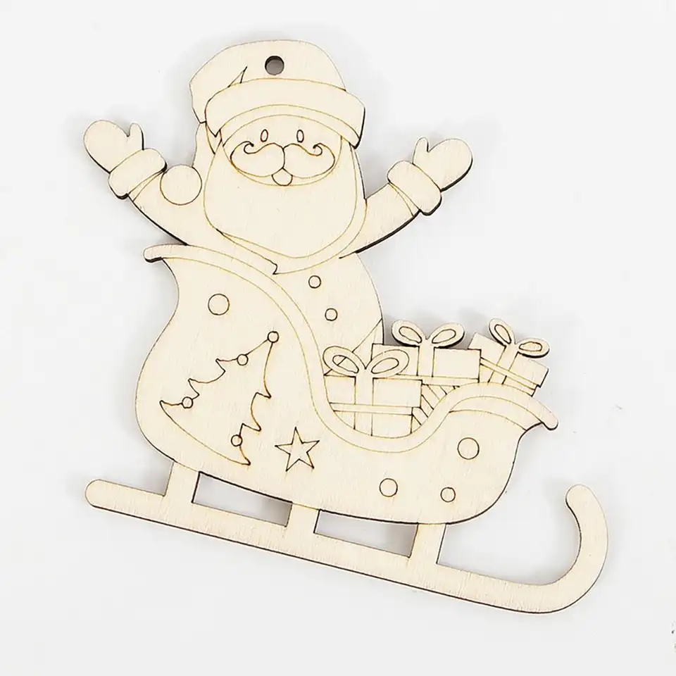 Paintable Blank Wooden christm - Art And Craft Xmas Tree 评论和价格