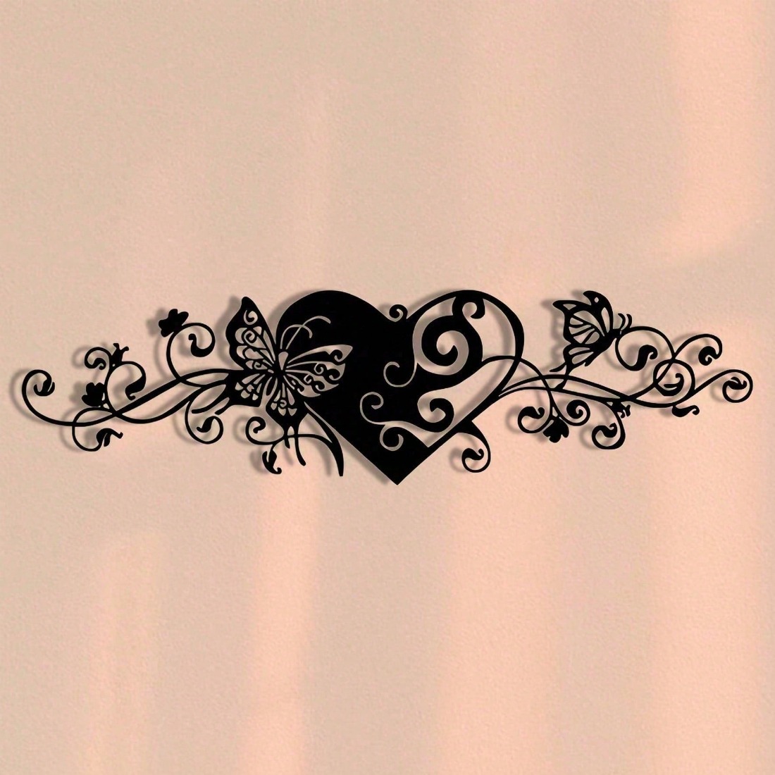 Minimalist 2D Metal Wall Art,  - Art Craft Butterfly 评论和价格