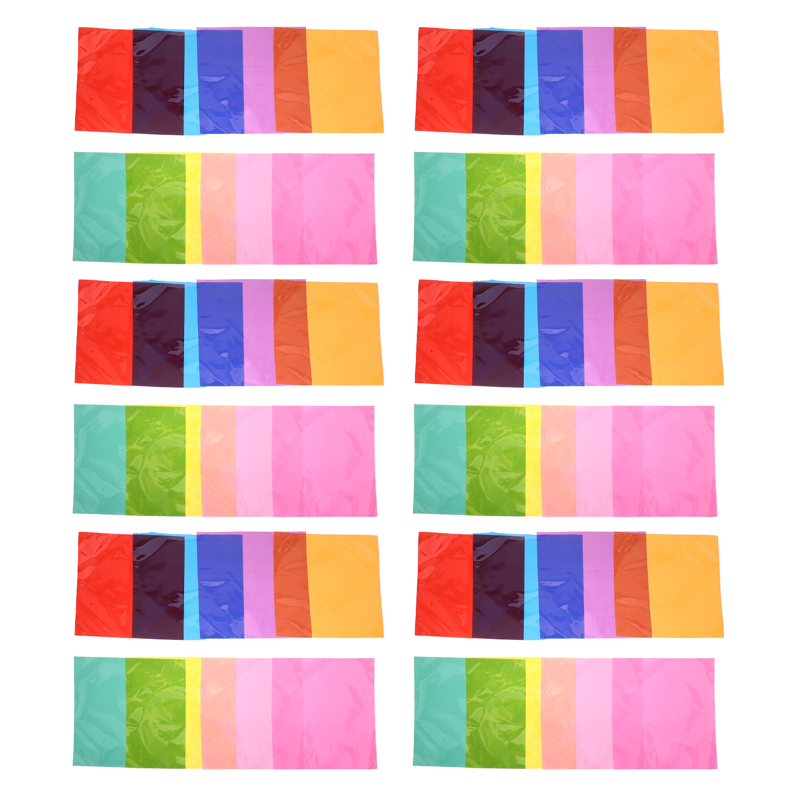 90Pcs Multi Colored Cellophane - Light Art And Craft 评论和价格