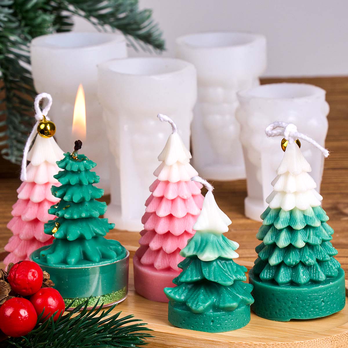 3D Christmas Tree Silicone Can - Art And Craft Xmas Tree 评论和价格