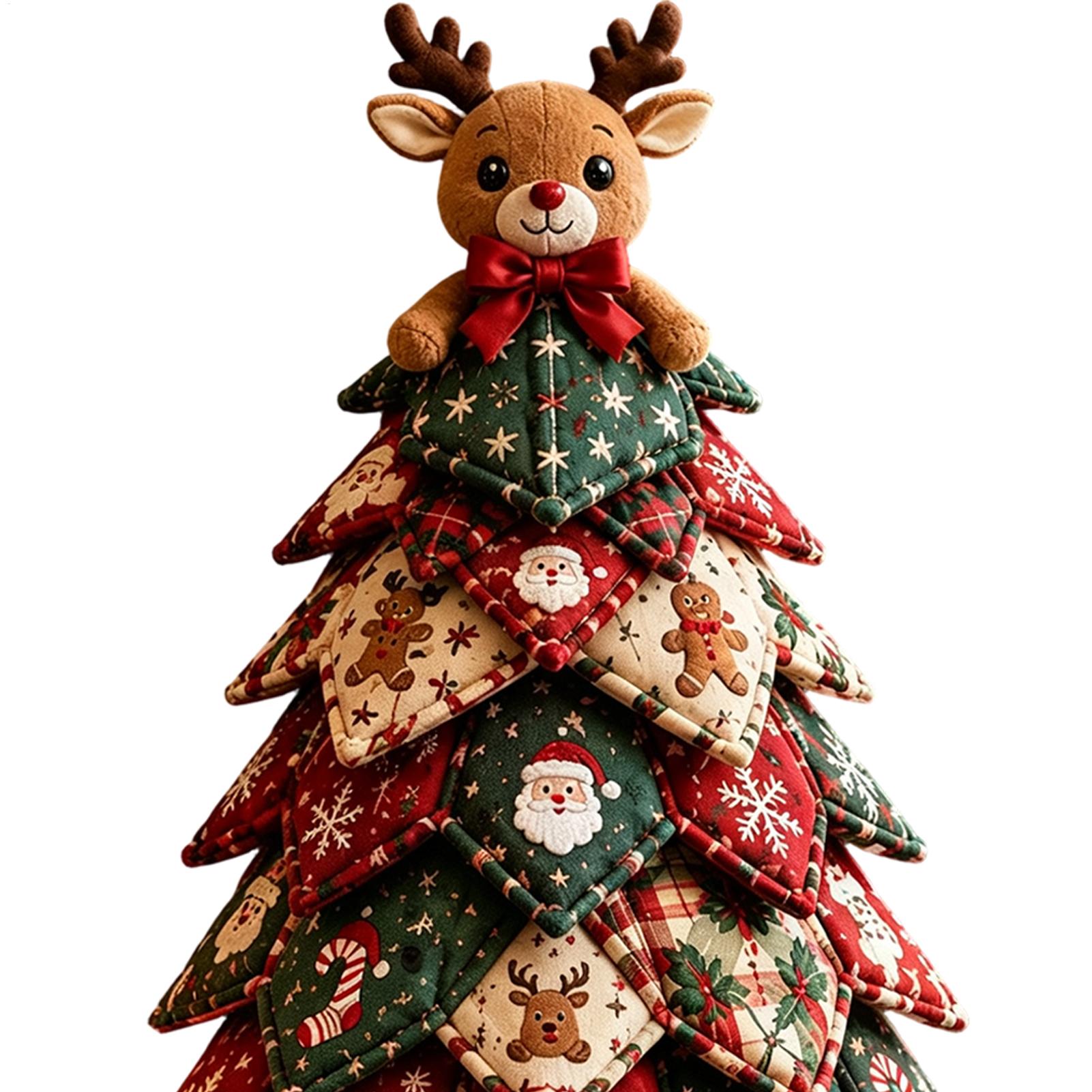 Christmas Quilted Fabric Tree  - Craft Art Set 评论和价格