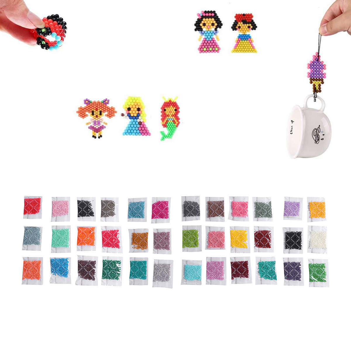 36pcs Round Diamond Set Resin  - Craft Art Set 评论和价格