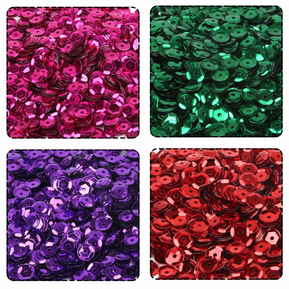 20g Silver Cup Sequin 6mm Flat - Art Craft Cup 评论和价格