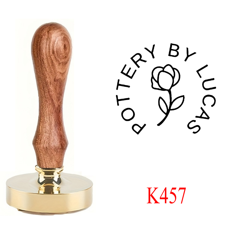 Custom Pottery Stamp for Clay, - Art Craft Logo Design 评论和价格