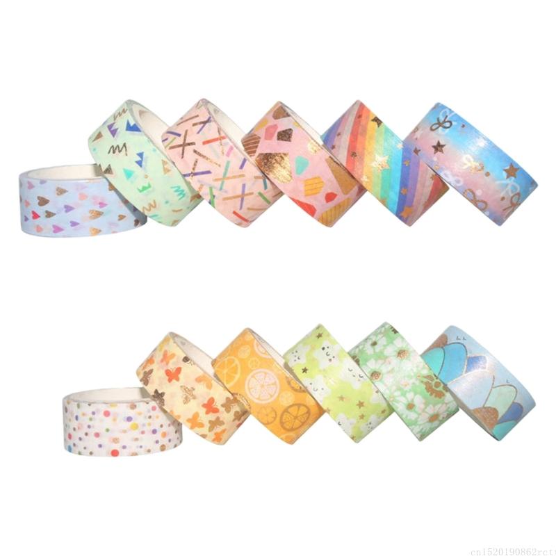 D5BB 12Roll Decorative Paper T - Art Craft Journal 评论和价格