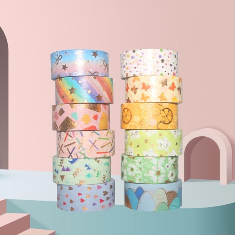 D5BB 12Roll Decorative Paper T - Art Craft Journal 评论和价格